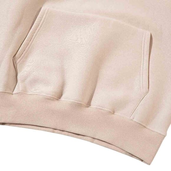 Men's Stussy Cream Printed Hooded Drawstring Sweatshirt Size: M - Picture 8 of 12